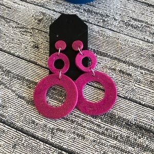 Handmade polymer clay earrings